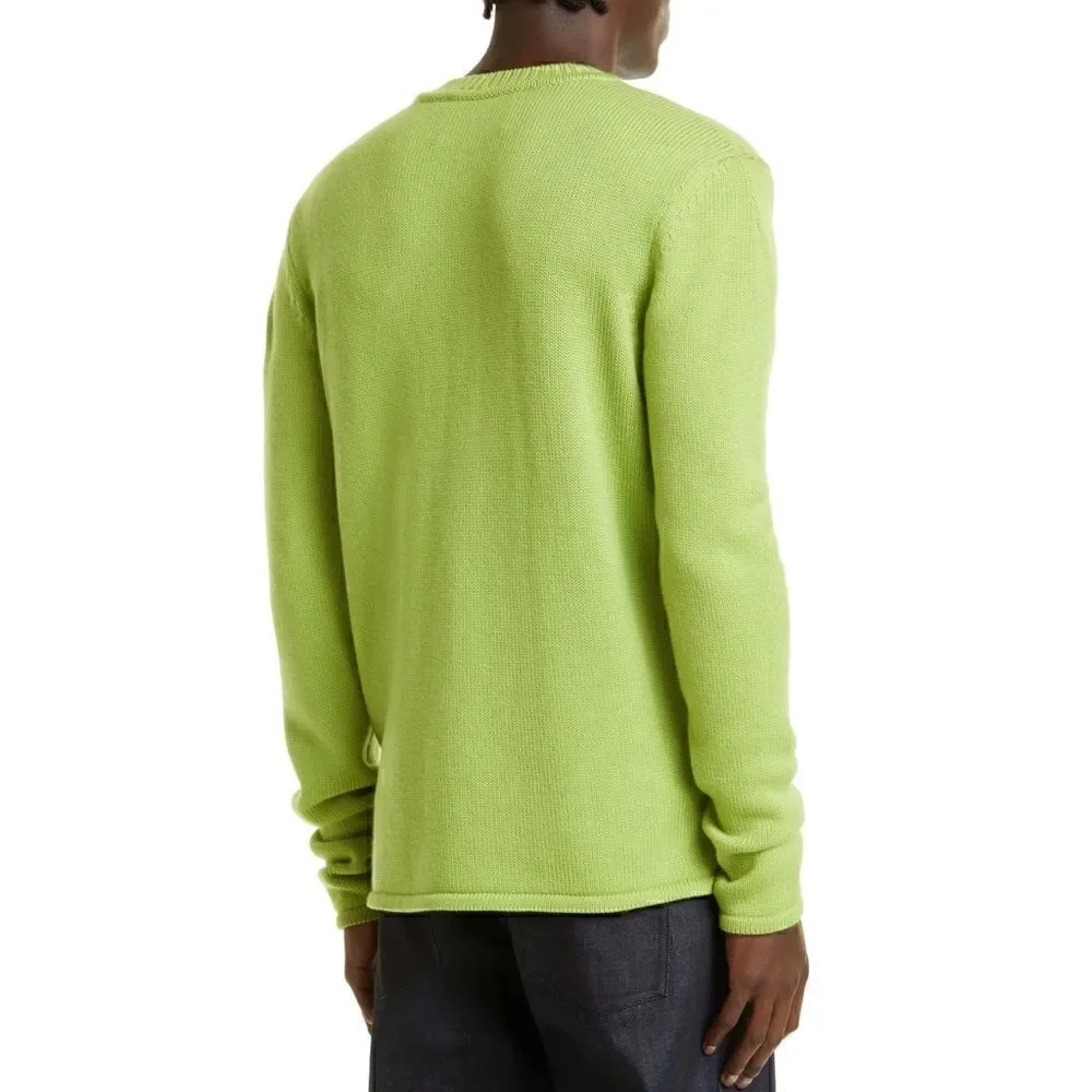 Bianca Saunders Tun Over Knit Jumper in Muted Lime